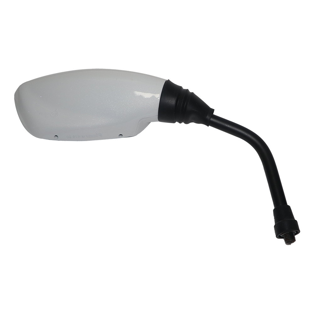 Apache Pearly White Mirror Set  Clear Visibility & Style